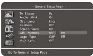 Soundmaster C250DVD - (6). LETZTE SPEICHERPOSITION - 1