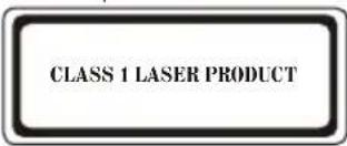 CLASS 1 LASER PRODUCT