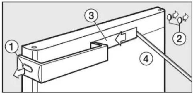 MIELE KT 12510 S-1 - Türgriffe umsetzen - 1