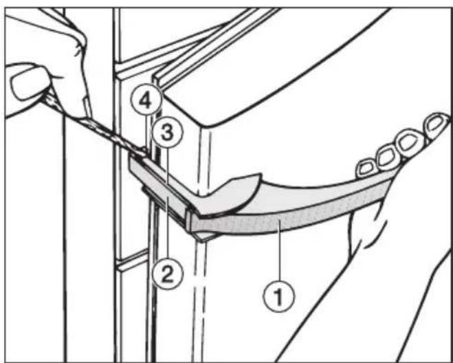 MIELE KFN 8996 SDE ED-1 - Türgriffe abnehmen: - 1