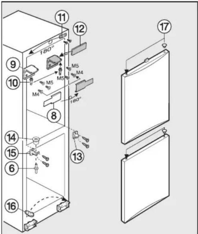 MIELE KFN 8700 SEED - Gerätetüren umsetzen: - 2