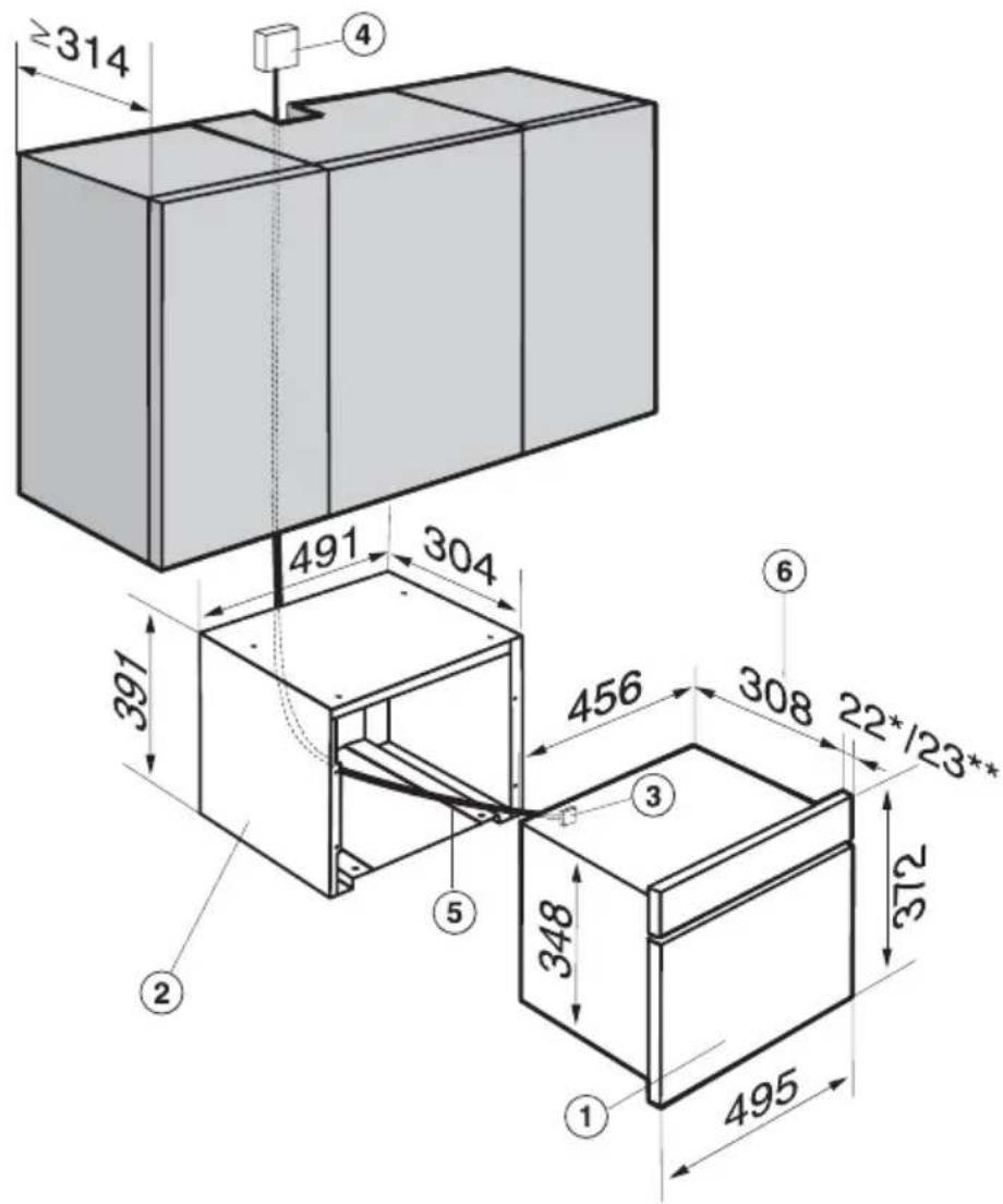 MIELE KFN 8701 SE ED-1 - Unterbau unter Oberschrank - 1