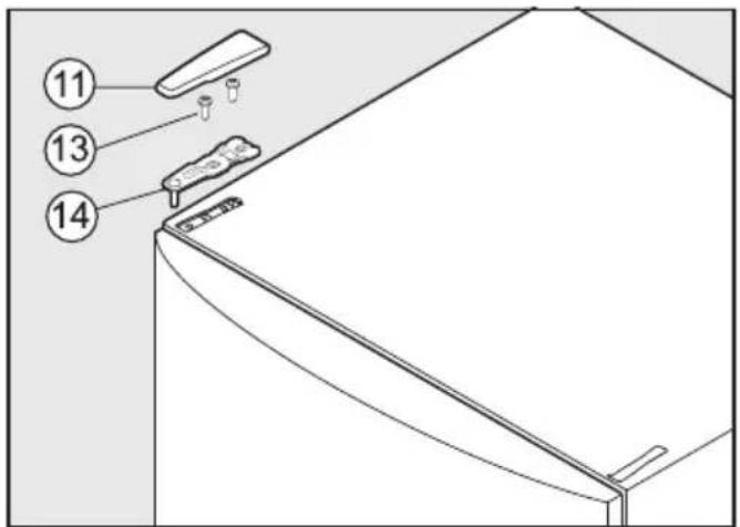 MIELE KFN 14947 SDE - Obere Gerätetür montieren: - 1