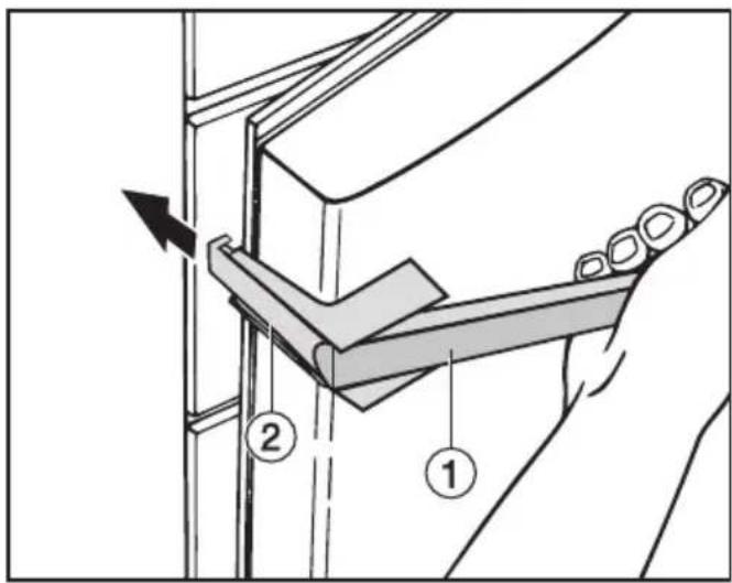 MIELE KFN 14943 SDE - Türgriffe abnehmen: - 1