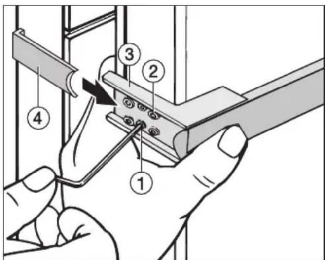 MIELE KFN 14943 SDE - Türgriffe wieder montieren: - 1