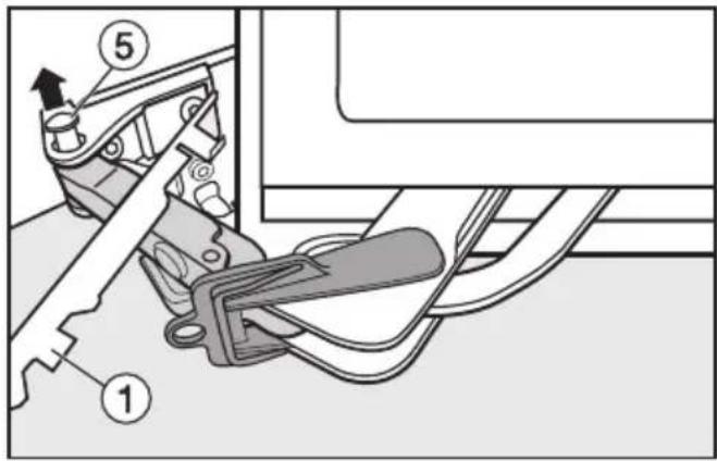 MIELE KFN 14943 SDE - Türanschlag wechseln - 1