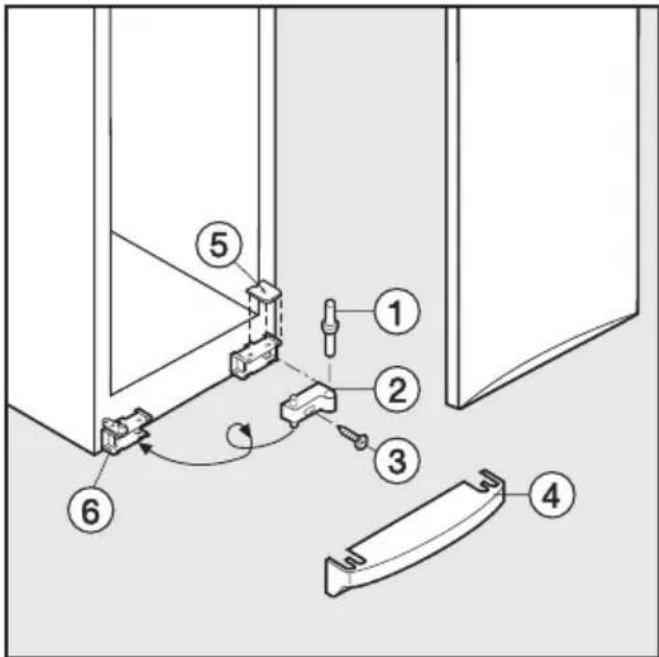 MIELE KF 8652 S-1 - Türanschlag wechseln - 2