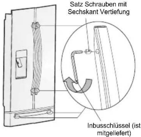 HISENSE MKGNF 536 - Anpassung des Türgriffs - 1