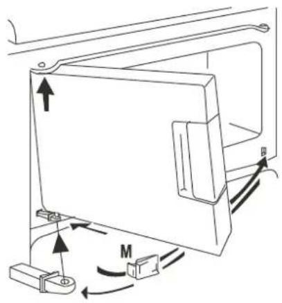 HISENSE KT 96 - Auswechseln der Gefrierschankfachtür - 2