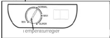 BOMANN KSG 233 - Temperatur einstellen - 1
