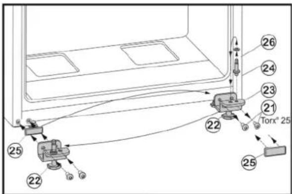 LIEBHERR CUsl 2811 Comfort - Untere Lagerteile umsetzen - 1