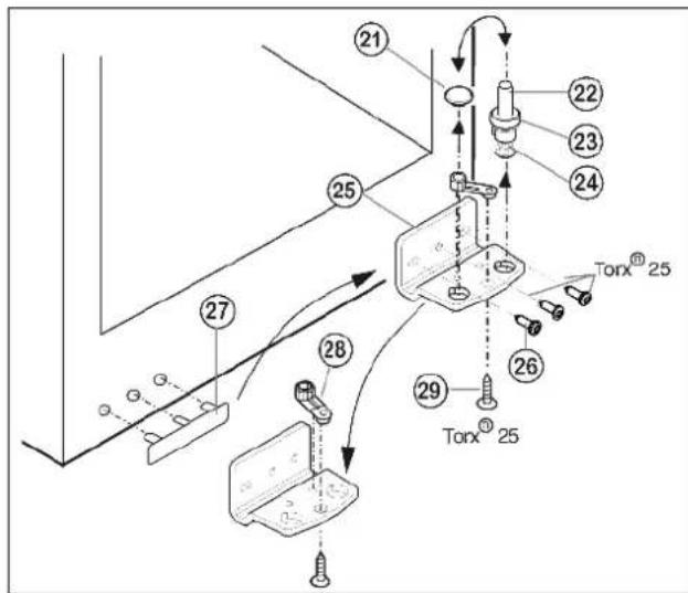 LIEBHERR CUPesf 3513 Comfort - Untere Lagerteile umsetzen - 1