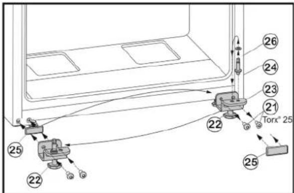 LIEBHERR CUef 3311 Comfort - Untere Lagerteile umsetzen - 1
