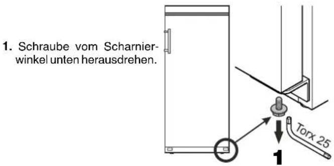 LIEBHERR FKV3612 - Türanschlag wechseln - 1