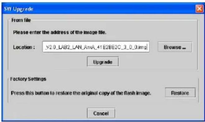 SAGEM FAST 940 - Aktualisieren der Modem-Software mittels der Anwendung BridgeMon - 2