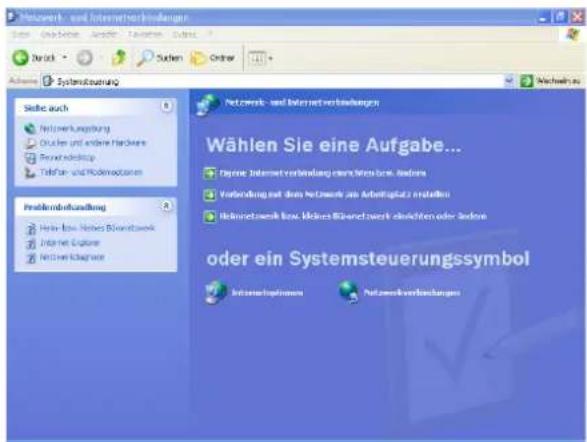 Netwerk- und Internetverbindungen Wählen Sie eine Aufgabe... Ophne Internet verbindung mehr intern sowie, anders Verbindung mit dem Netwerk als Arbeitplatz erstellen Netwerkserum bzw. Helices Bührendwerk direkteten oder anders oder ein Systemsteuerungssymbol Internetverbindungen Internetverbindungen