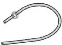 MIELE H 5361 - Entkalkungstabletten, Kunststoffschlauch mit Halter - 1