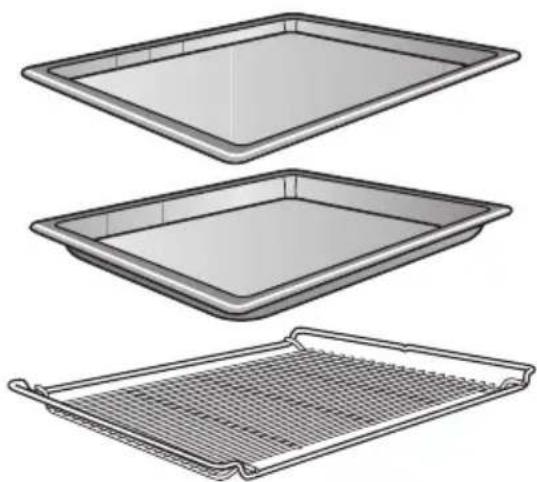 MIELE H 5361 - Backblech, Universalblech und Rost mit Ausziehschutz - 1