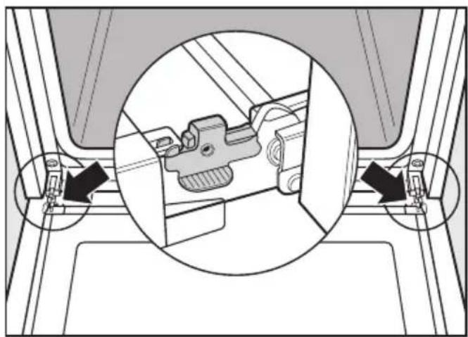 MIELE H 4640 B KAT - Gerätetür abnehmen - 1