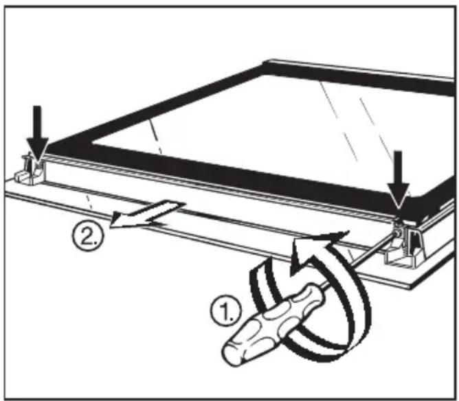 MIELE H 4640 B KAT - Gerätetür auseinanderbauen - 1