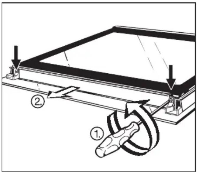 MIELE H 4680 B KAT - Gerätetür auseinander bauen - 1