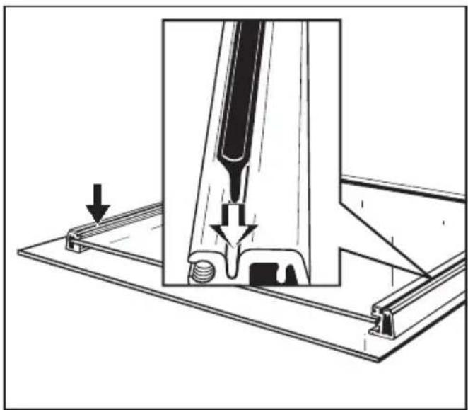 MIELE H 4350 - Gerätetür auseinanderbauen - 5
