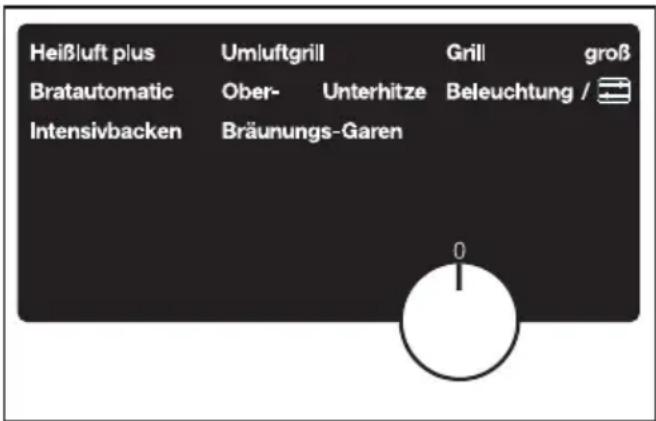 MIELE H 4350 - Betriebsartenwähler - 1