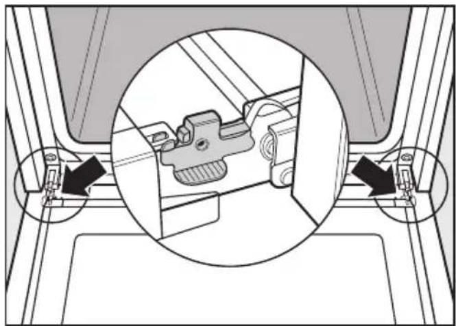 MIELE H 4350 - Gerätetür abnehmen - 1