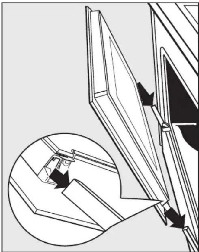 MIELE H 4202 - Tür einsetzen - 1