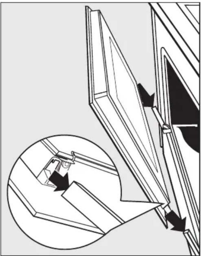 MIELE H 4200 B - Gerätetür einsetzen - 1