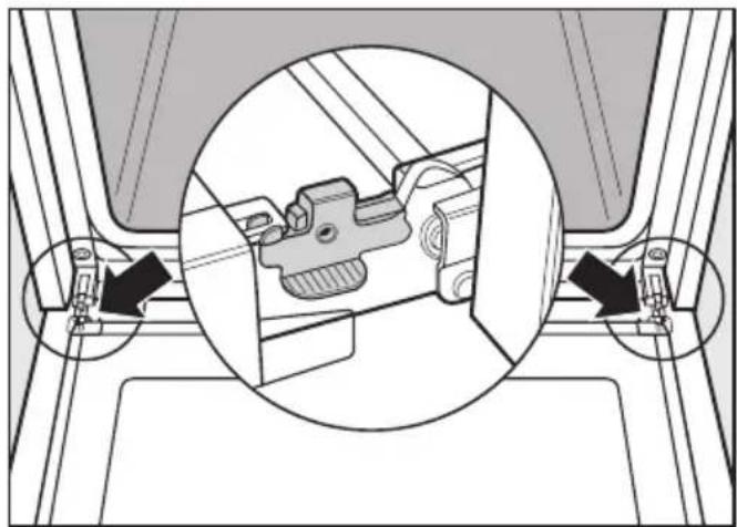 MIELE H 4200 B - Gerätetür abnehmen - 1