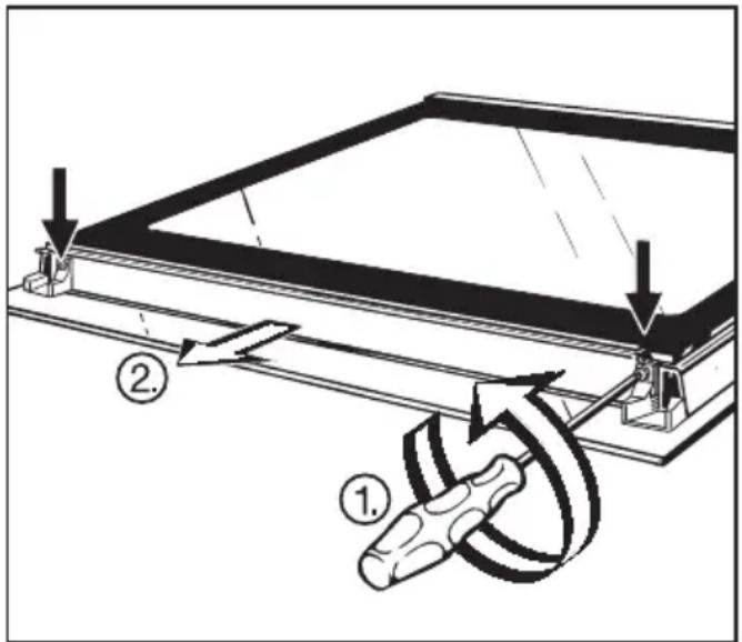 MIELE H 4180 B - Gerätetür auseinanderbauen - 1