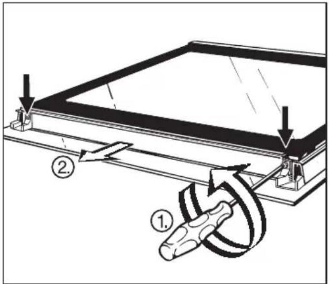 MIELE H 4150 - Gerätetür auseinanderbauen - 1