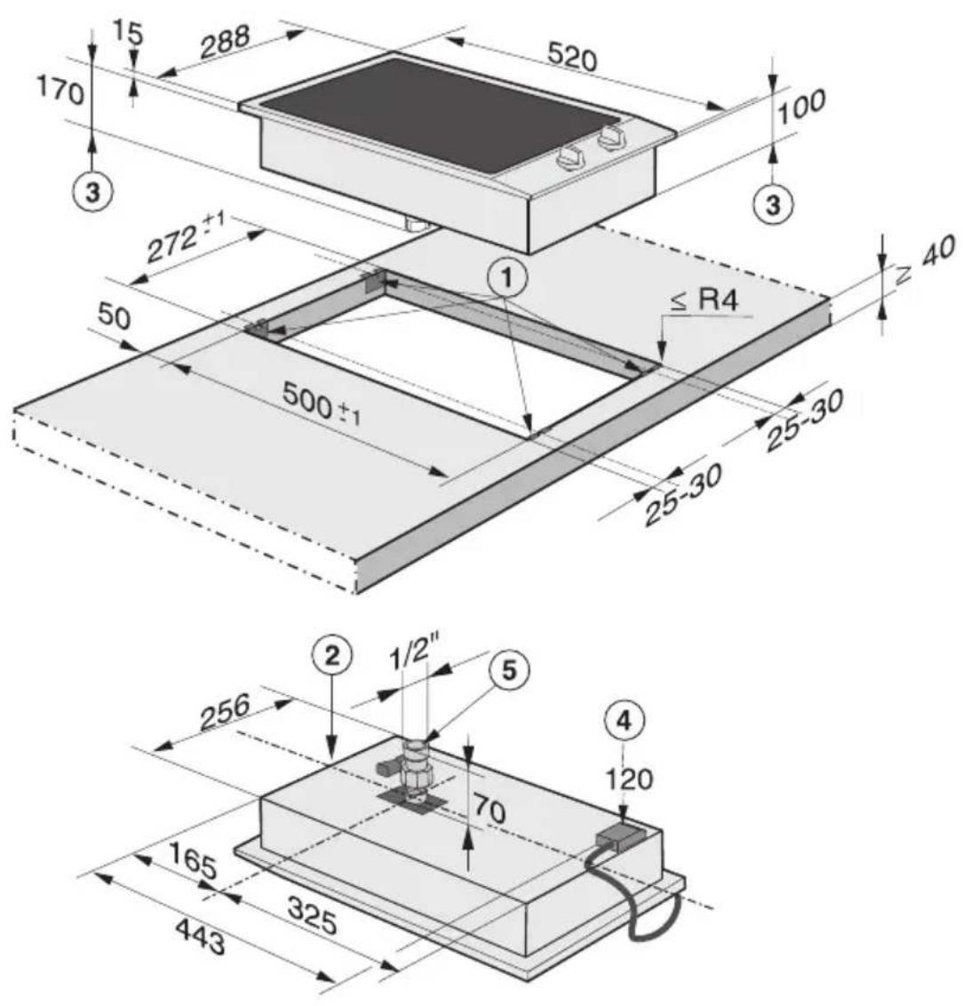 MIELE CS1312 - Sicherheitsabstand zu Nischenverkleidung - 2