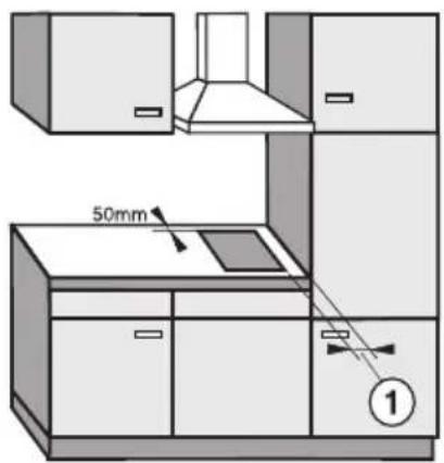 MIELE CS 1221 I - Sicherheitsabstände seitlich - 2
