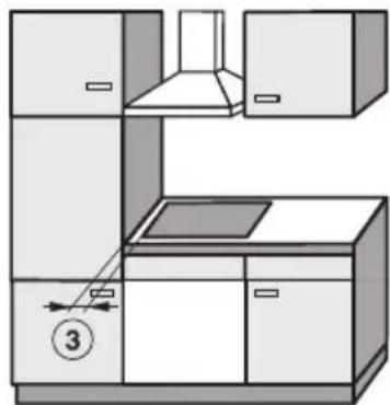 MIELE KM 6345 PowerFlex - Sicherheitsabstand seitlich / hinten - 3