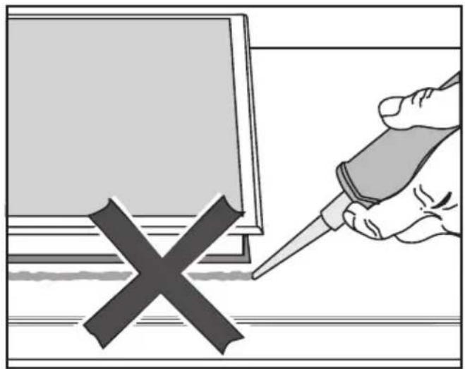 MIELE KM 6325 PowerFlex - Dichtung zwischen Kochfeld und Arbeitsplatte - 1