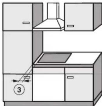 MIELE KM 6323 PowerFlex - Sicherheitsabstand seitlich / hinten - 3