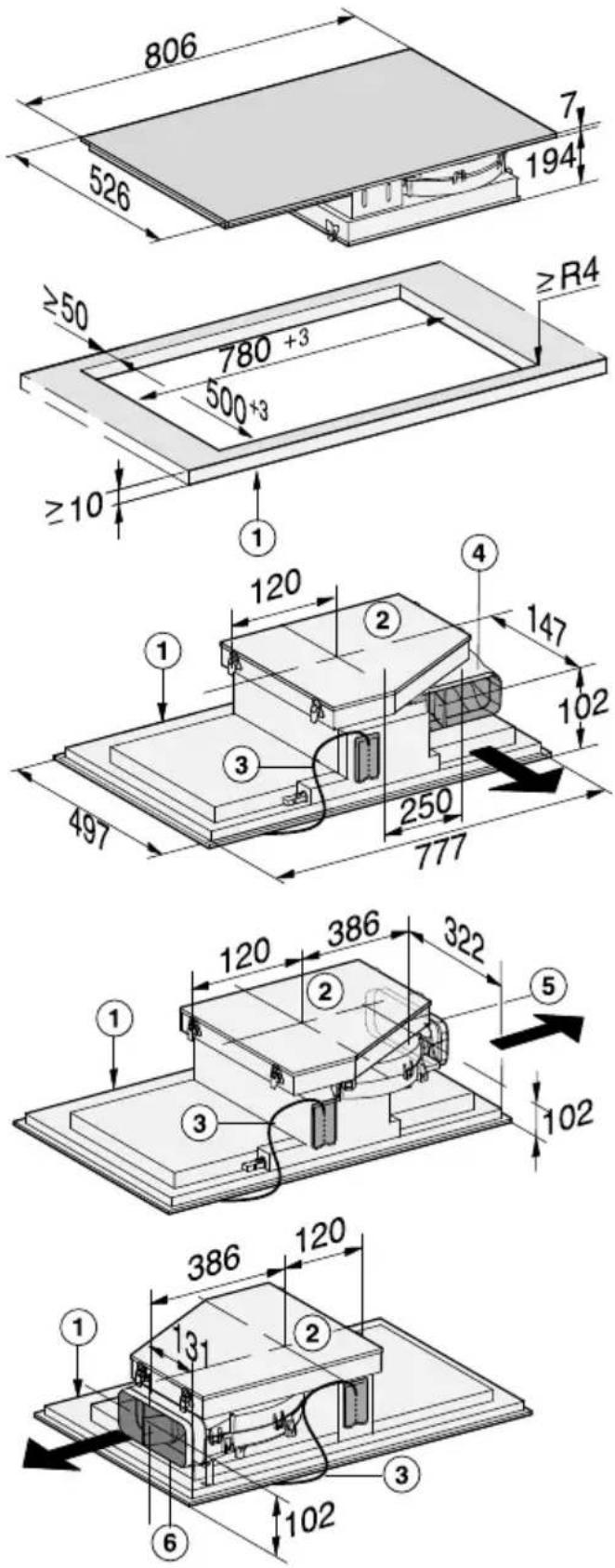MIELE KMDA 7774 FR - Ausblasrichtung links - 4
