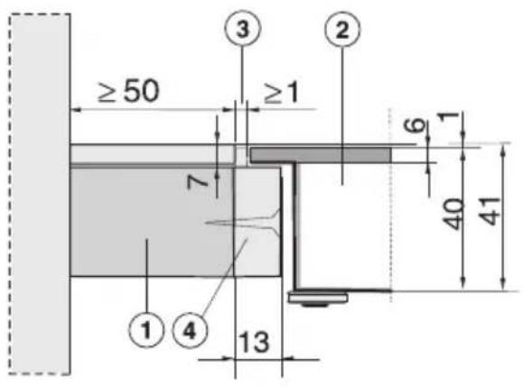 MIELE KM 6023 - Massivholz / geflieste Arbeitsplatte - 1