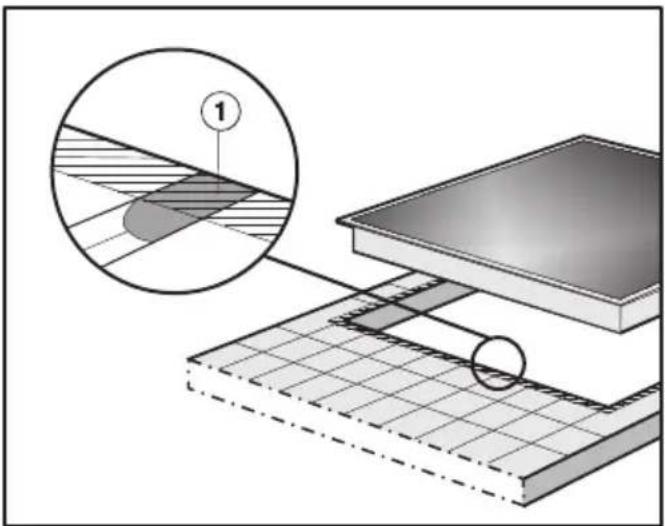 MIELE KM 6023 - Geflieste Arbeitsfläche - 1