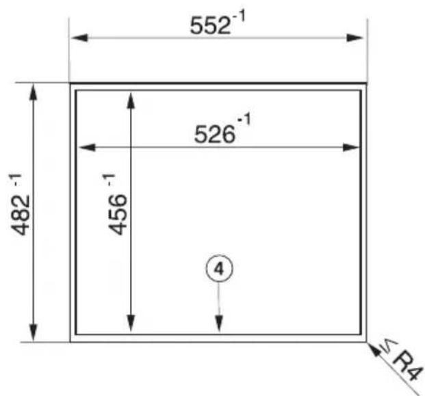 MIELE KM 6017 - Einbaumaße - 2