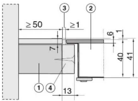 MIELE KM 6003 - Massivholz / geflieste Arbeitsplatte - 1