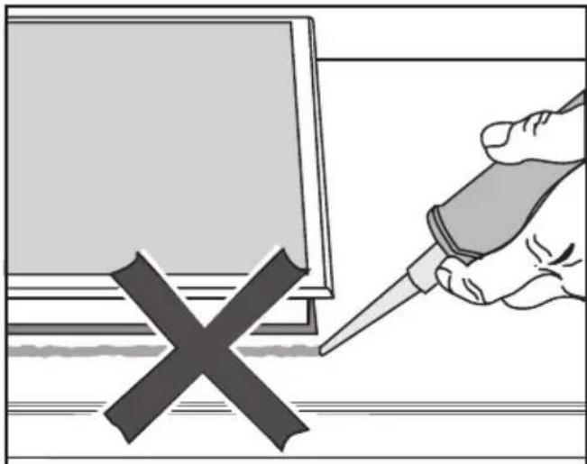 MIELE KM 6003 - Dichtung zwischen Kochfeld und Arbeitsplatte - 1