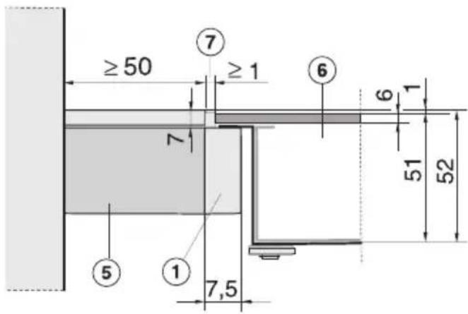 MIELE KM 5997 - Massivholz / geflieste Arbeitsplatte - 1