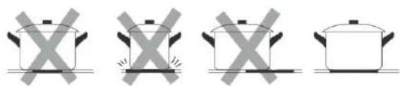 BOMANN EBK 956 - Selection of the correct cookware - 2