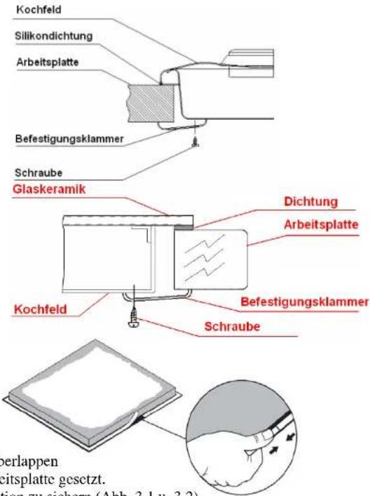 BOMANN EHBC 543 IX - - EINBAU UND INSTALLATION DES KOCHFELDES - 2