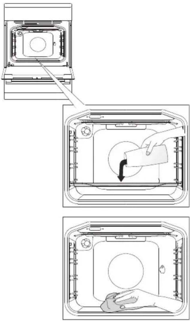 GORENJE K637E10 - REINIGUNG DES BACKOFENS MIT DER FUNKTION AQUA CLEAN - 1