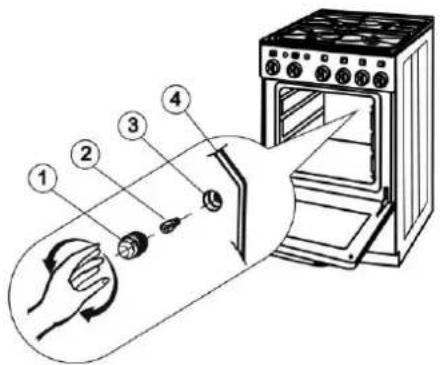 GORENJE K51101 - AUSTAUSCH DER GLÜHBIRNE IM BACKOFENINNEREN - 1