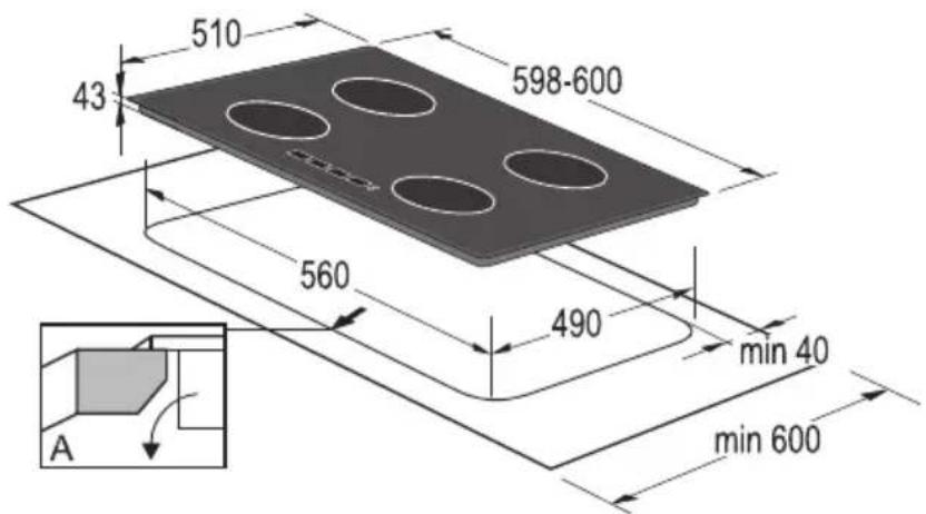 GORENJE IT984 - Einbaumaße - 1